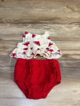 Cat & Jack 2pc Gauze Tank Top & Bloomers Set Ivory sz 6-9m