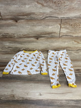 Kyte BABY Pajama Set in Monarch White sz 3T