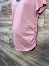 Sonoma Maternity Ruched Shirt Pink sz Large