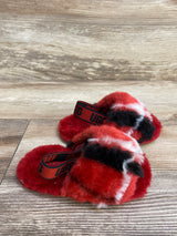 UGG Fluff Yeah Slides Red sz 7c