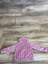 Free Haven Plush Heart Full Zip Jacket Pink sz 4T