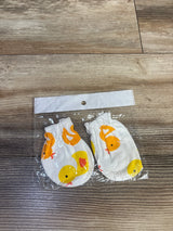 NEW Scratch Resistant Duck Mittens White sz 0-6m