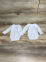 Just One You 2pk Bodysuits White sz Preemie