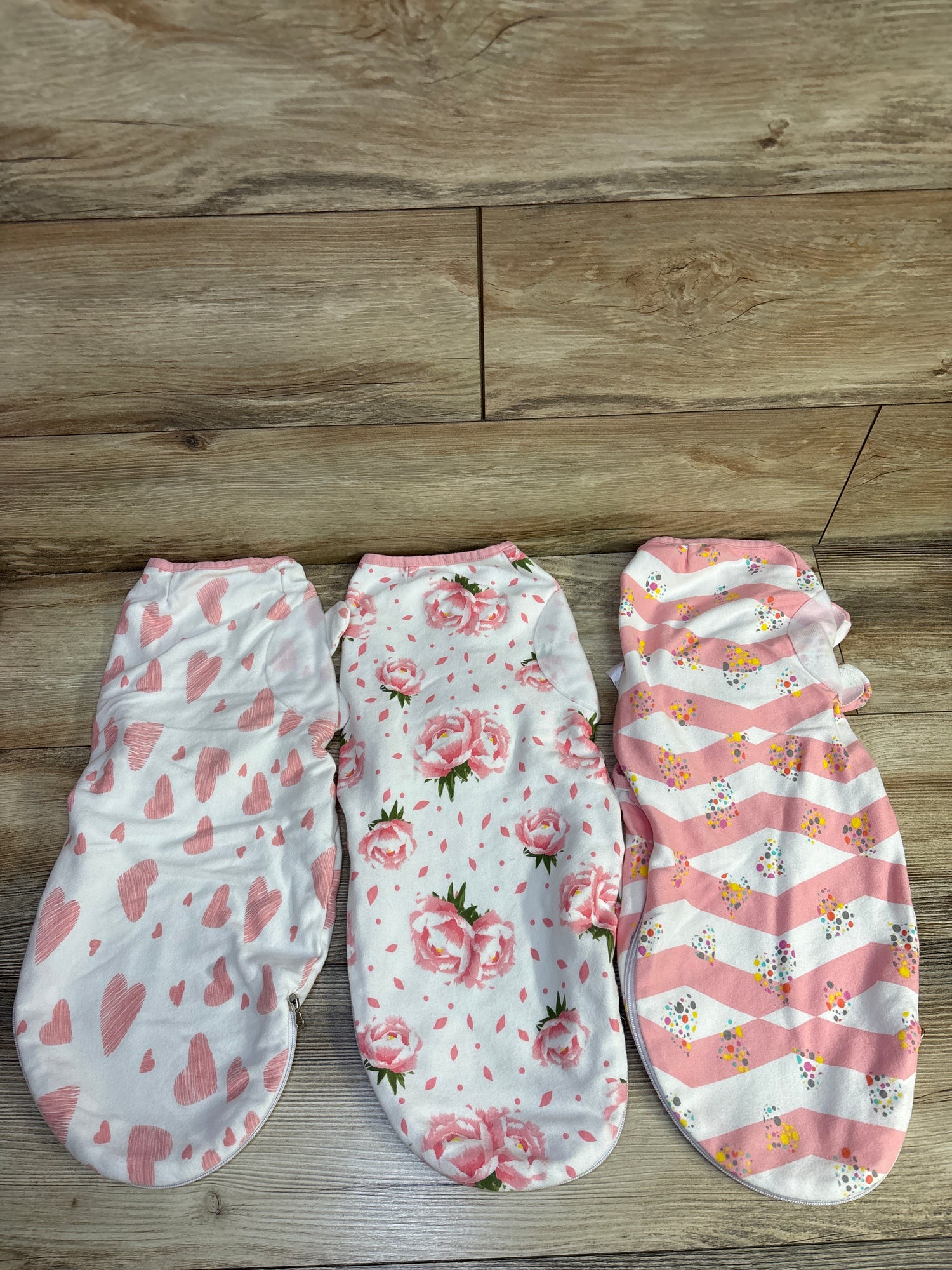 Bublo Baby 3pk Swaddle Wraps Pink sz 0-3m