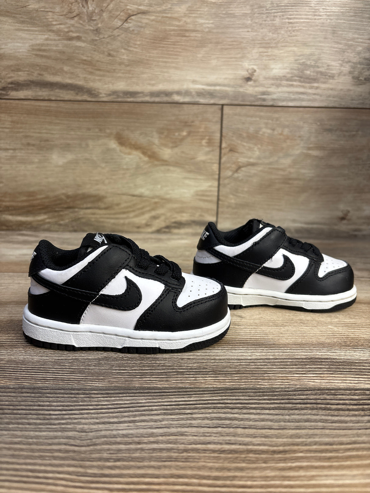 Nike Dunk Low TD 'Black White' Sneakers sz 5c