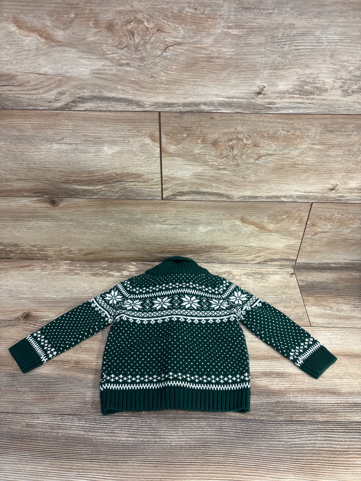 Tahari Baby Fair Isle Knit Sweater Green sz 12m