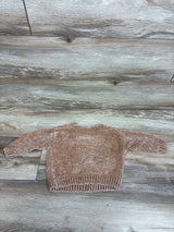 Disney Junior Minnie Mouse Velour Knit Sweater Brown sz 12m