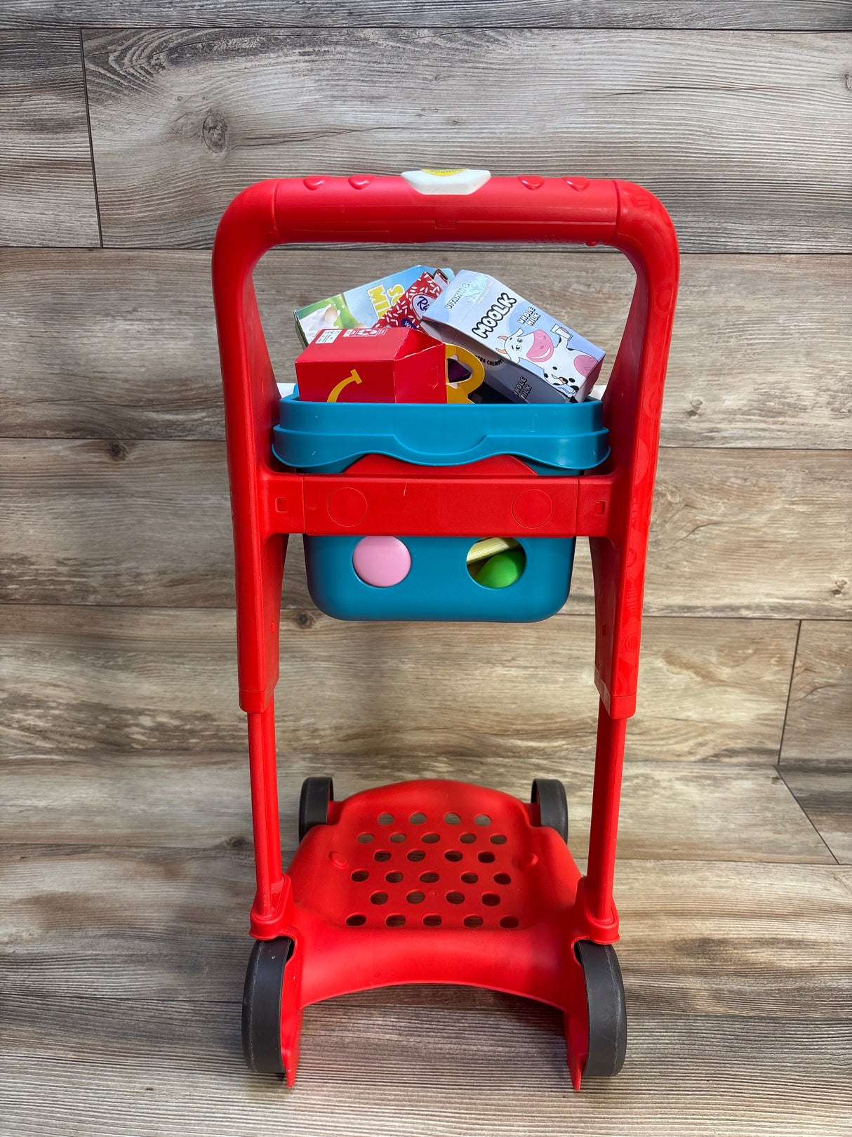 Battat Shop n’ Stroll Shopping Cart & Groceries Set