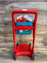 Battat Shop n’ Stroll Shopping Cart & Groceries Set