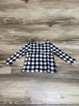 NEW Old Navy Black/Ivory Buffalo Check Shirt sz 2T