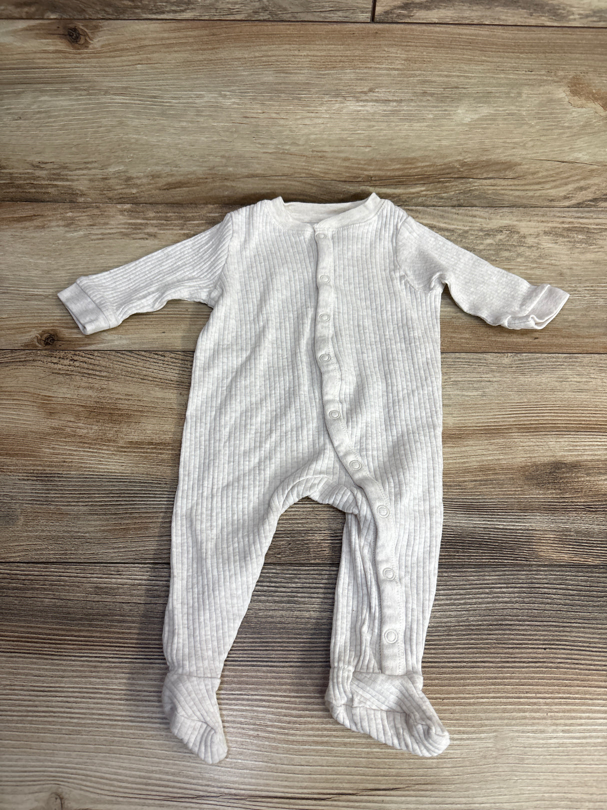 H&M Organic Ribbed Sleeper Ivory sz 3m