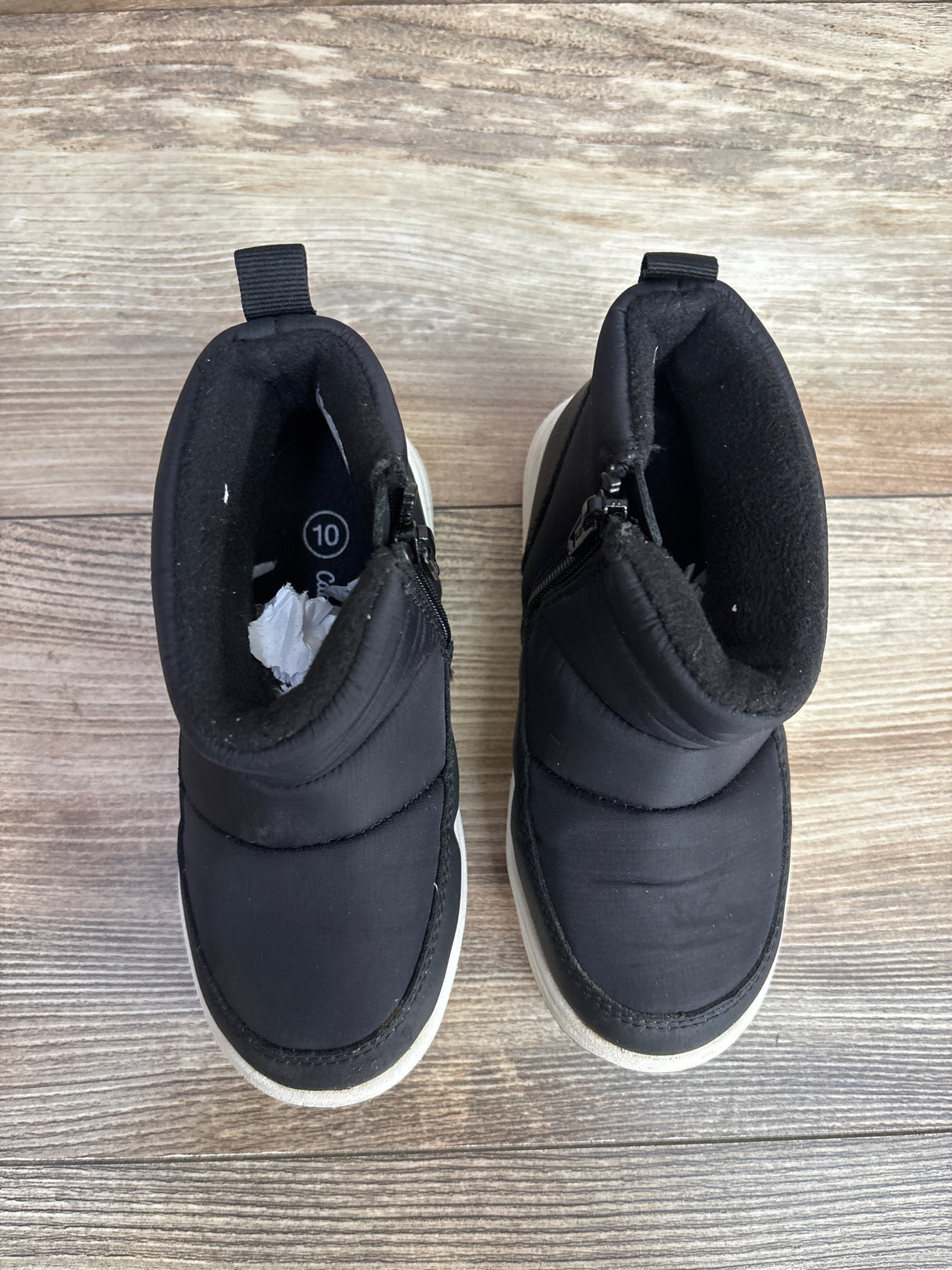 Cat & Jack Archie Puffer Boots Black sz 10c