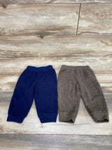 Simple Joys 2pk Fleece Pants Navy/Brown sz 12m