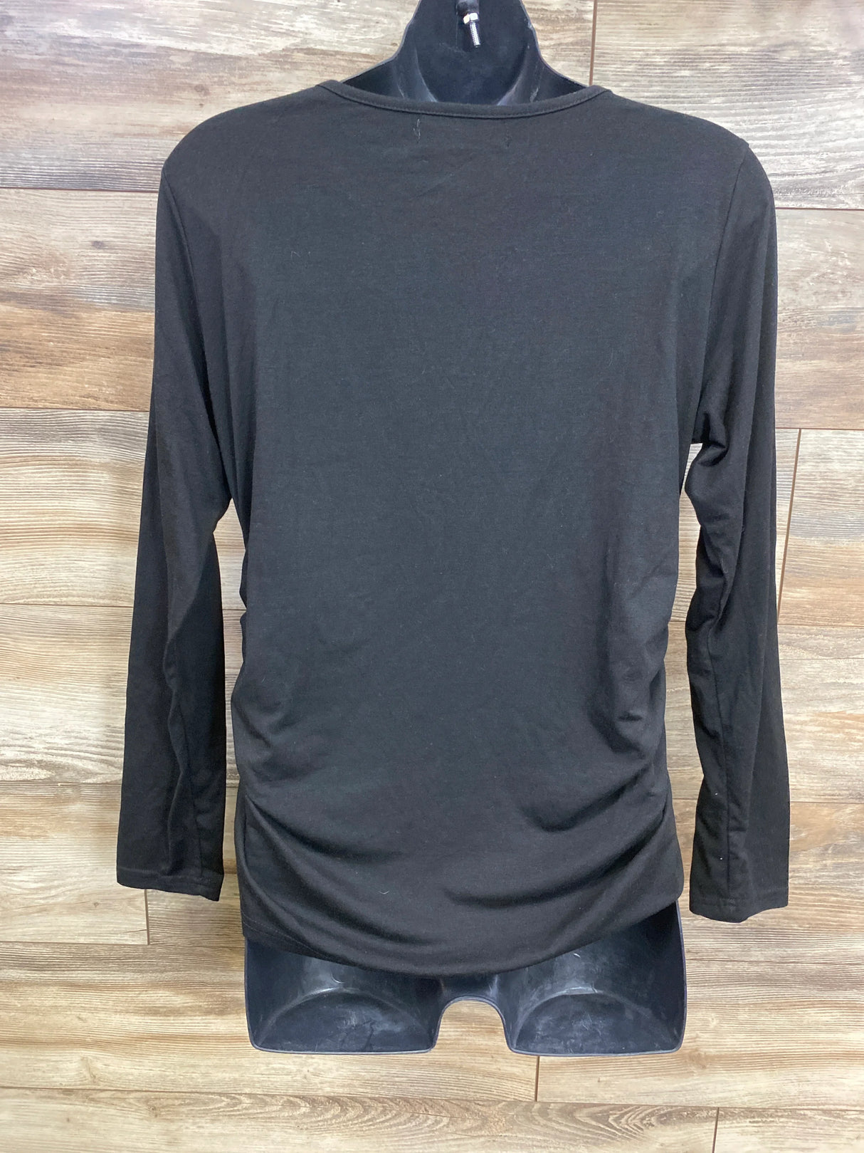 For G & PL Ruched Skeleton Maternity Shirt Black sz Medium