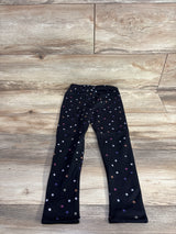 NEW Okie Dokie Star Print Fleece Lined Leggings Black sz 5T