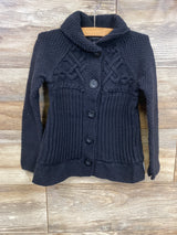 Calvin Klein Cable Knit Sweater Knit Cardigan Black sz 5T