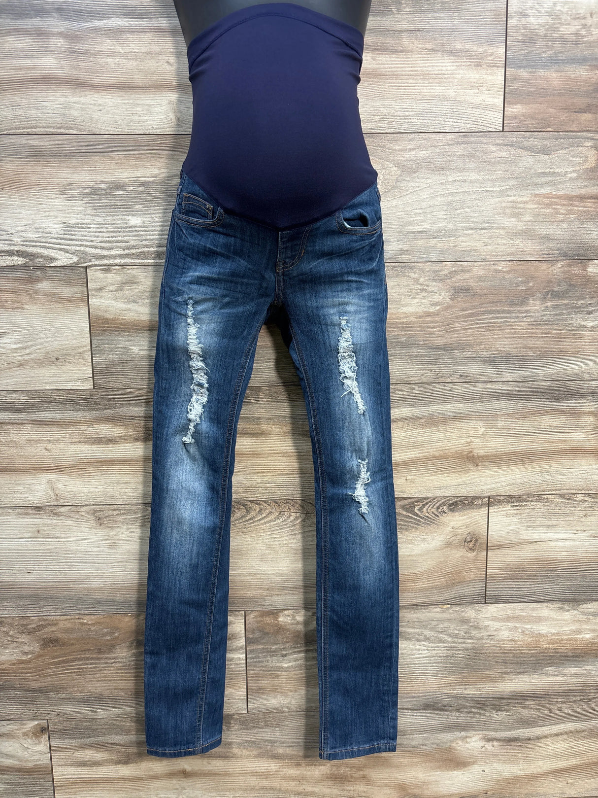Pink Blush Maternity Distressed Jeans Navy sz XXS