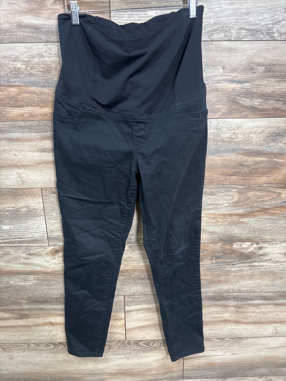 Isabel Maternity Crossover Panel Skinny Jeans Black sz Medium