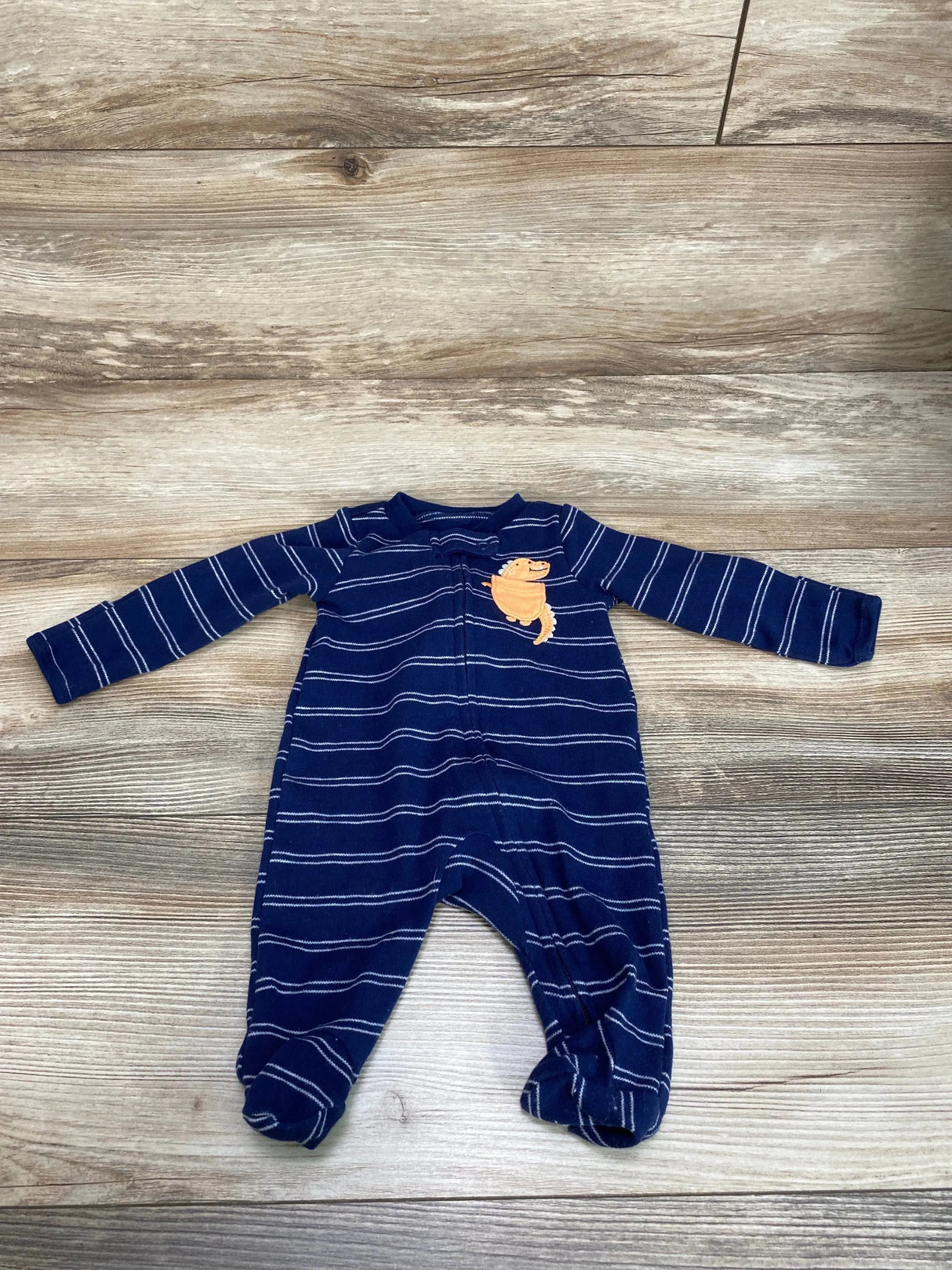 Carter's Striped Sleeper Blue sz Newborn