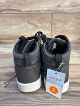 NEW Cat & Jack Brice Zip-Up Sneakers Grey sz 2Y