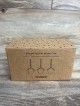 NEW YIVEKO Silicone Pacifier Holder Case, 3pk