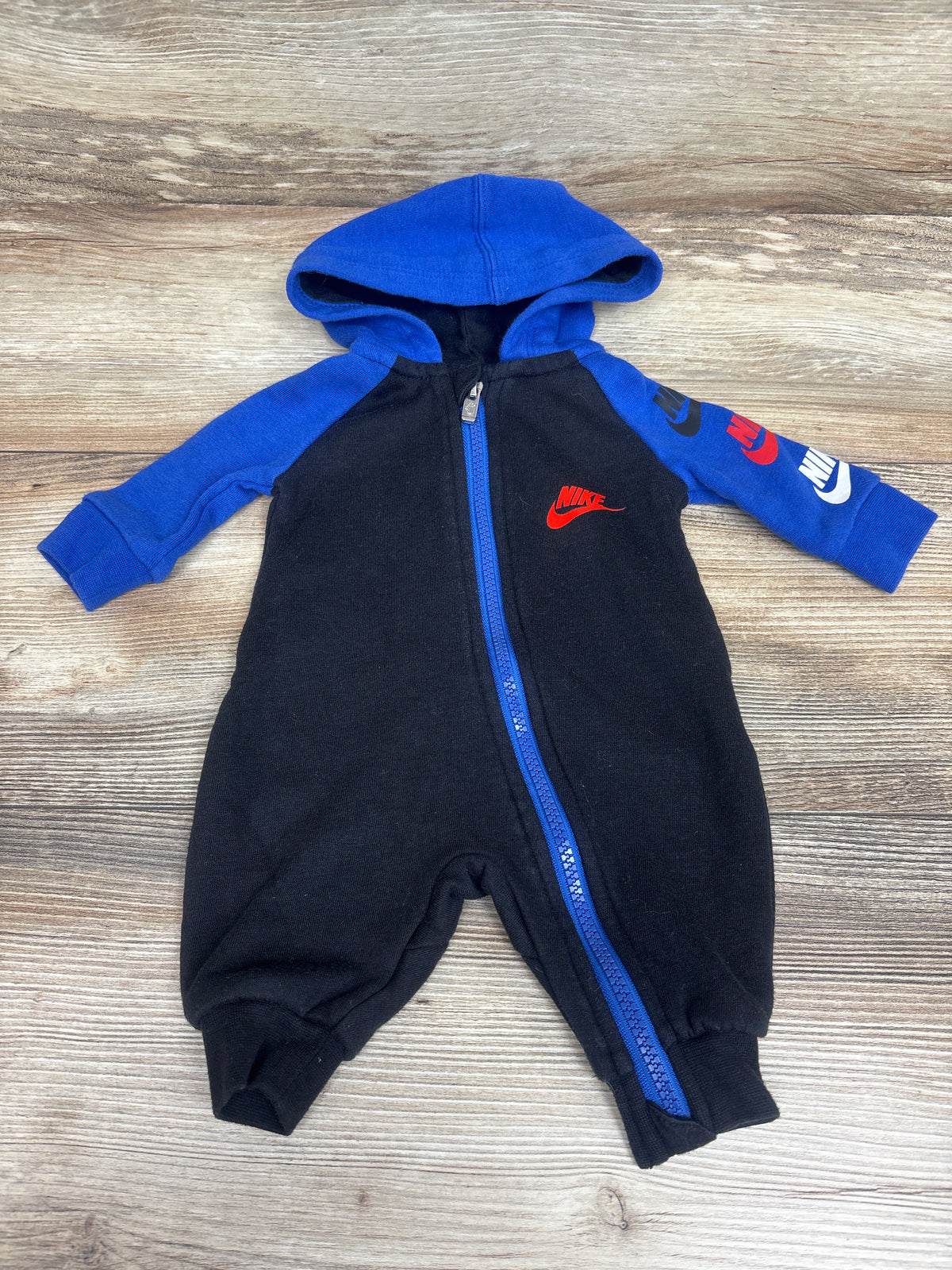 Nike Hooded Coverall Blue sz Newborn