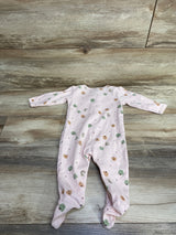 Carter's Ribbed Apple Sleeper Pink sz 6m