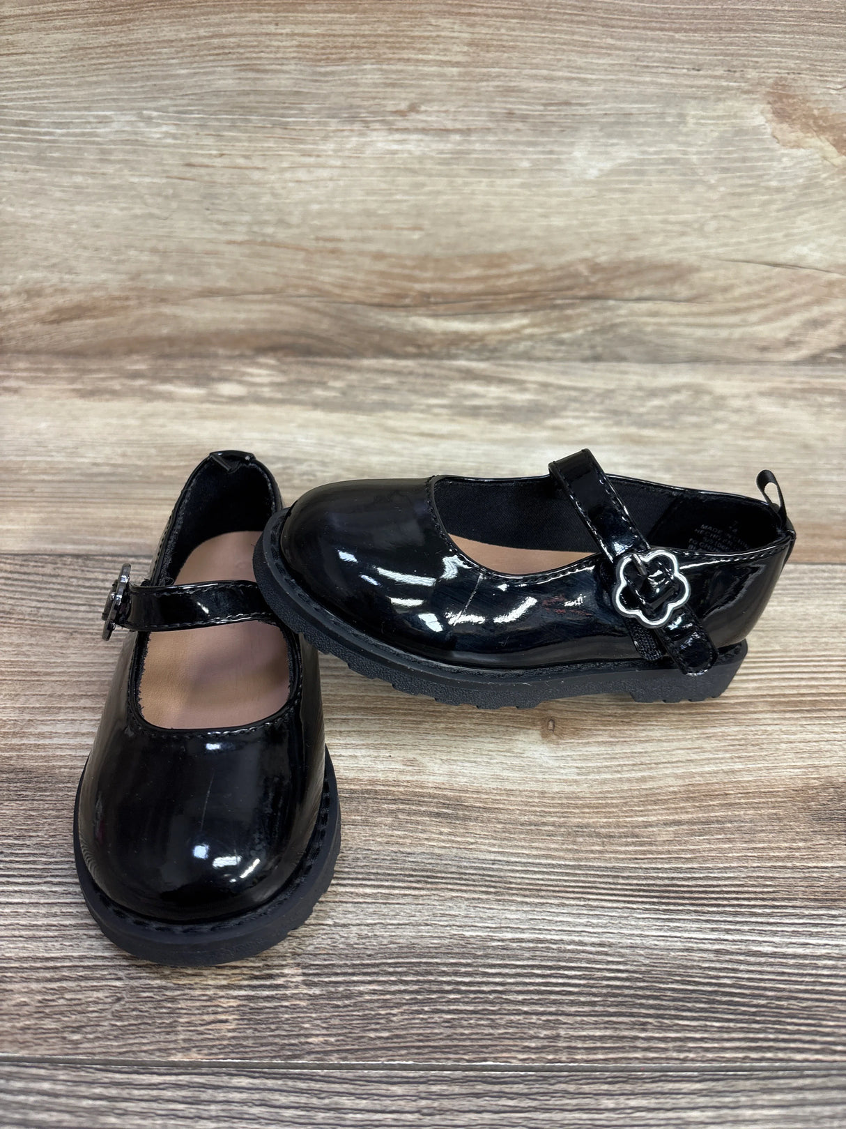 Old Navy Shiny Faux-Leather Mary Jane Shoes Black sz 7c