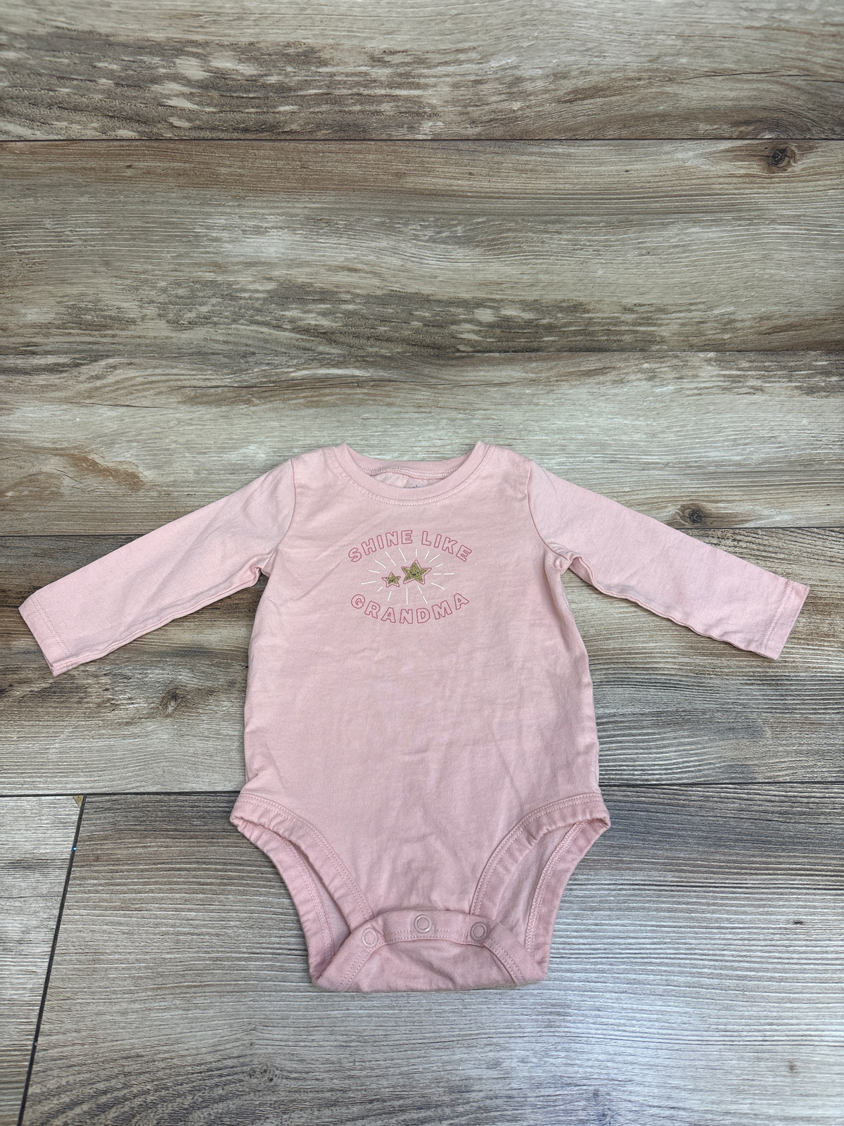 Carter's Shine Like Grandma Bodysuit Pink sz 6m
