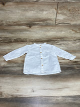 H&M Button Up Shirt White sz 12m