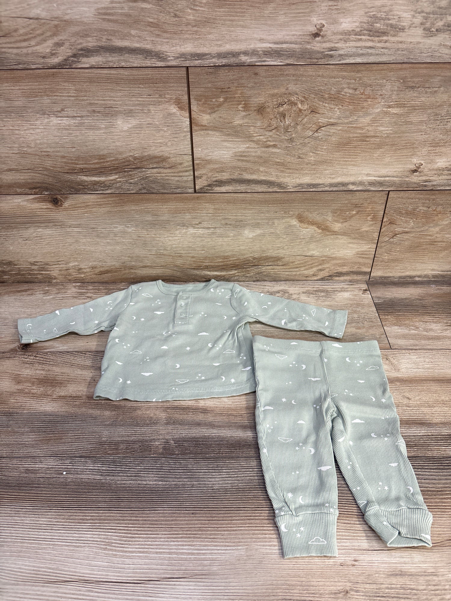 Carter's 2pc Ribbed Henley Shirt & Pants sz 6m