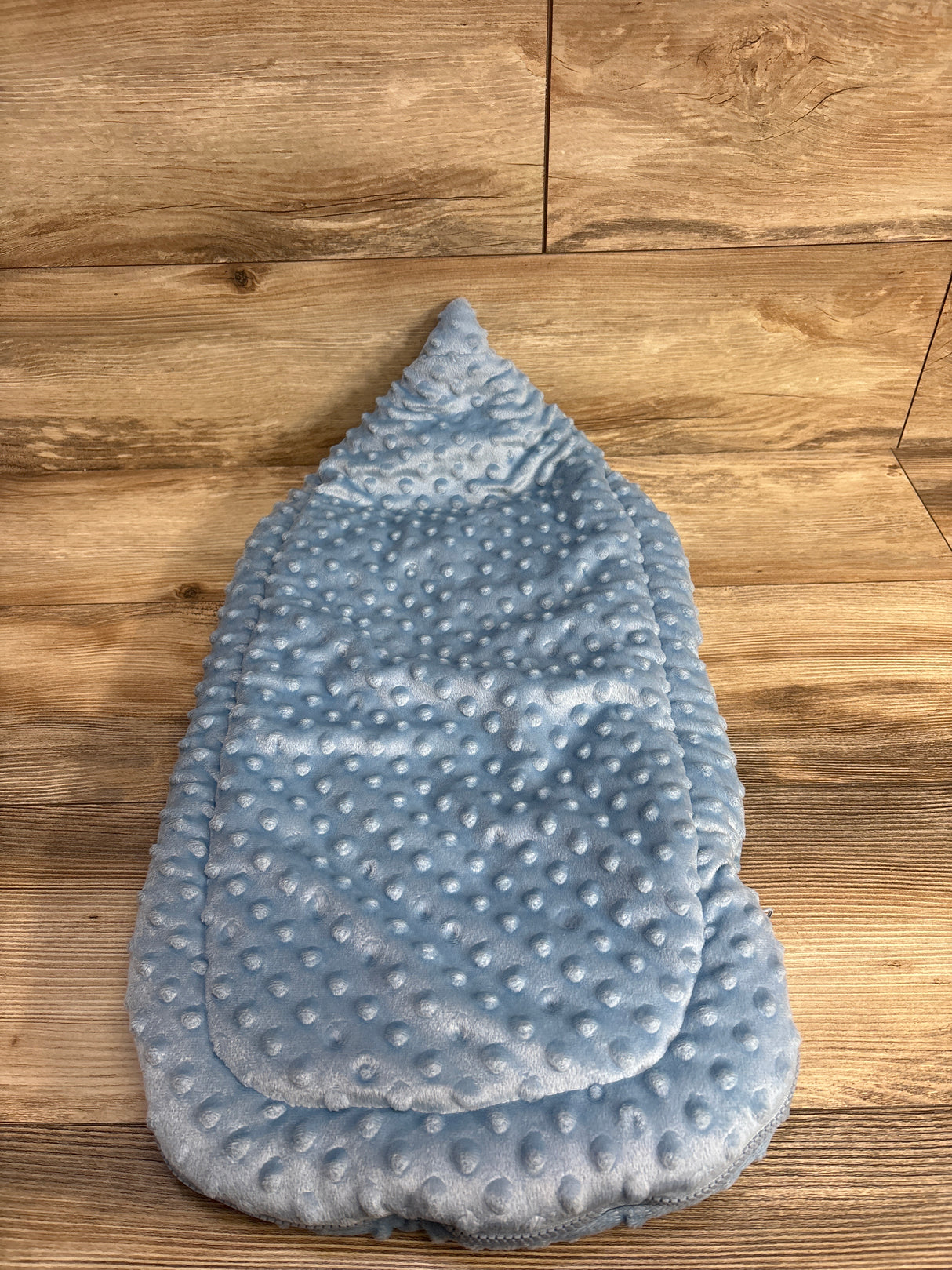 Minky Dot Wearable Baby Blanket Blue sz 0-12m