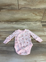Disney Baby Minnie Mouse Kimono Bodysuit Pink sz Newborn