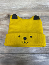 Cute Baby Knit Bear Ears Cap Yellow Sz 0-12m