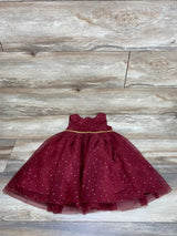 Blueberi Boulevard Burgundy Tulle Sleeveless Dress sz 24m