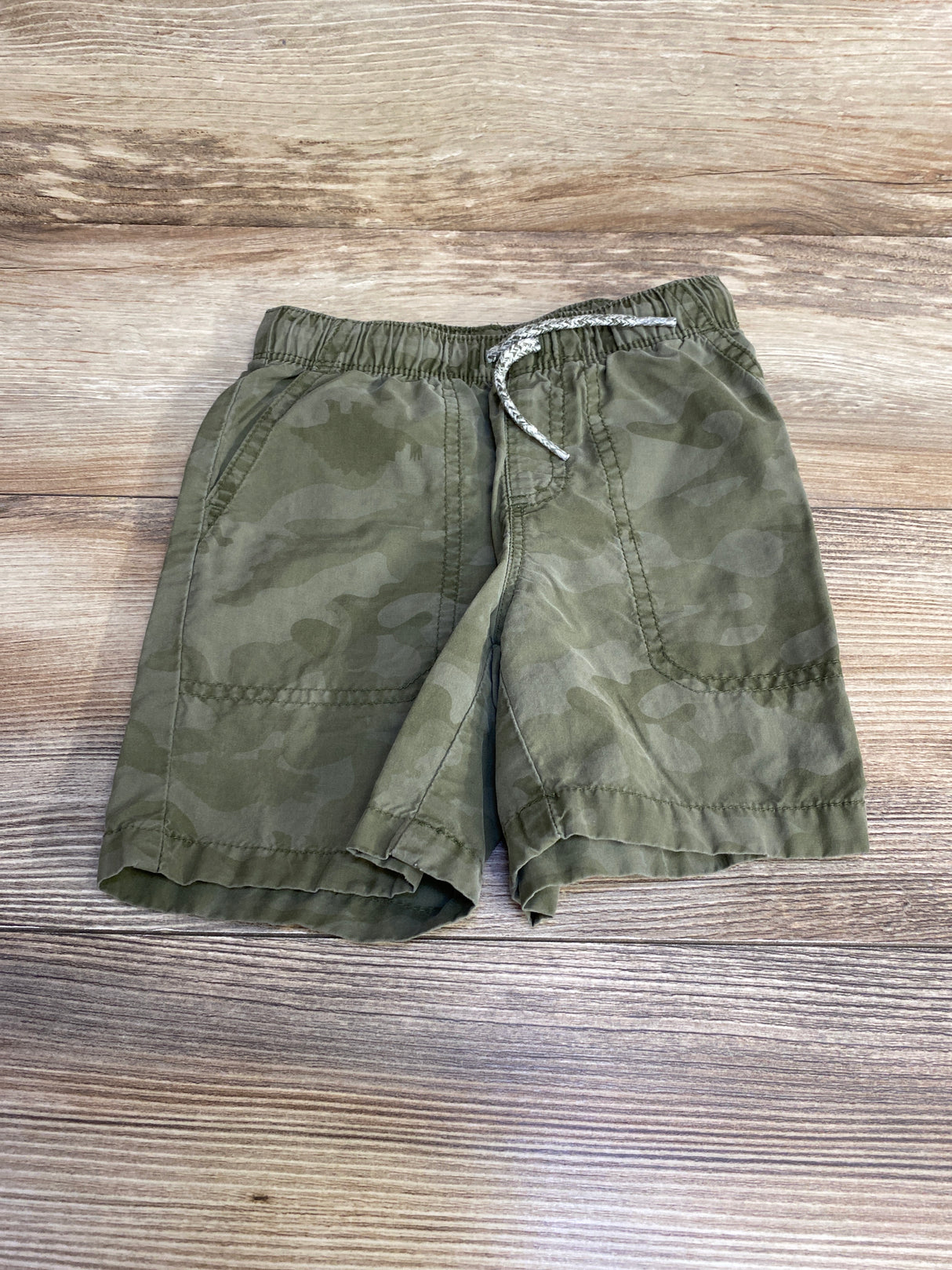 Okie Dokie Camo Drawstring Shorts Green sz 3T