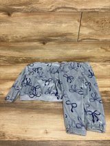 Cat & Jack 2pc Velour Sweatshirt & Pants Set Blue sz 3T