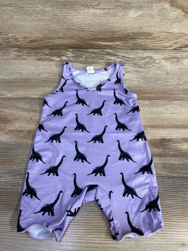 Shein Dinosaur Tank Romper Purple sz 6-9m - Me n Mommy To Be