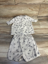 H&M 2pc Button Up Shirt & Shorts Set Ivory sz 12m