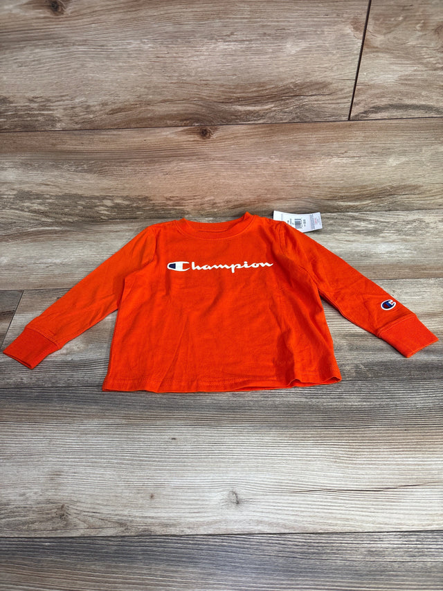 NEW Champion Logo Shirt Orange sz 3T - Me n Mommy To Be