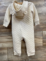 Child Of Mine Textured Hooded Coverall Cream sz 12m