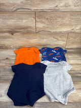 Puma 4pk Bodysuits Blue sz 6-9m
