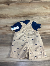 NEW Just One You 2pc Polo Shirt & Shortalls Set Navy 9m