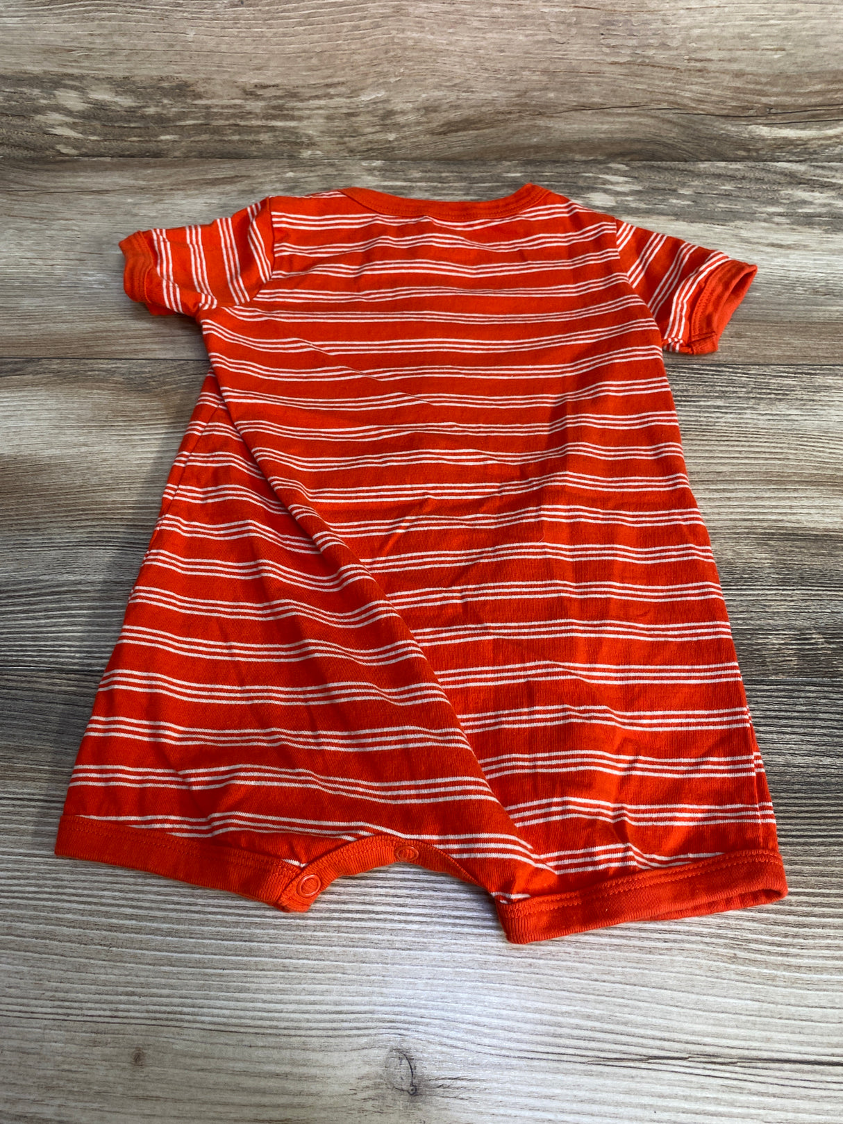 Carter's Striped Shortie Romper Orange sz 18m