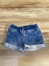 Cat & Jack Drawstring Denim Shorts Blue sz 12m - Me n Mommy To Be