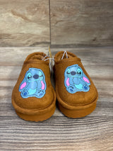NEW Disney Stitch Fur Lined House Shoes Brown sz 6c