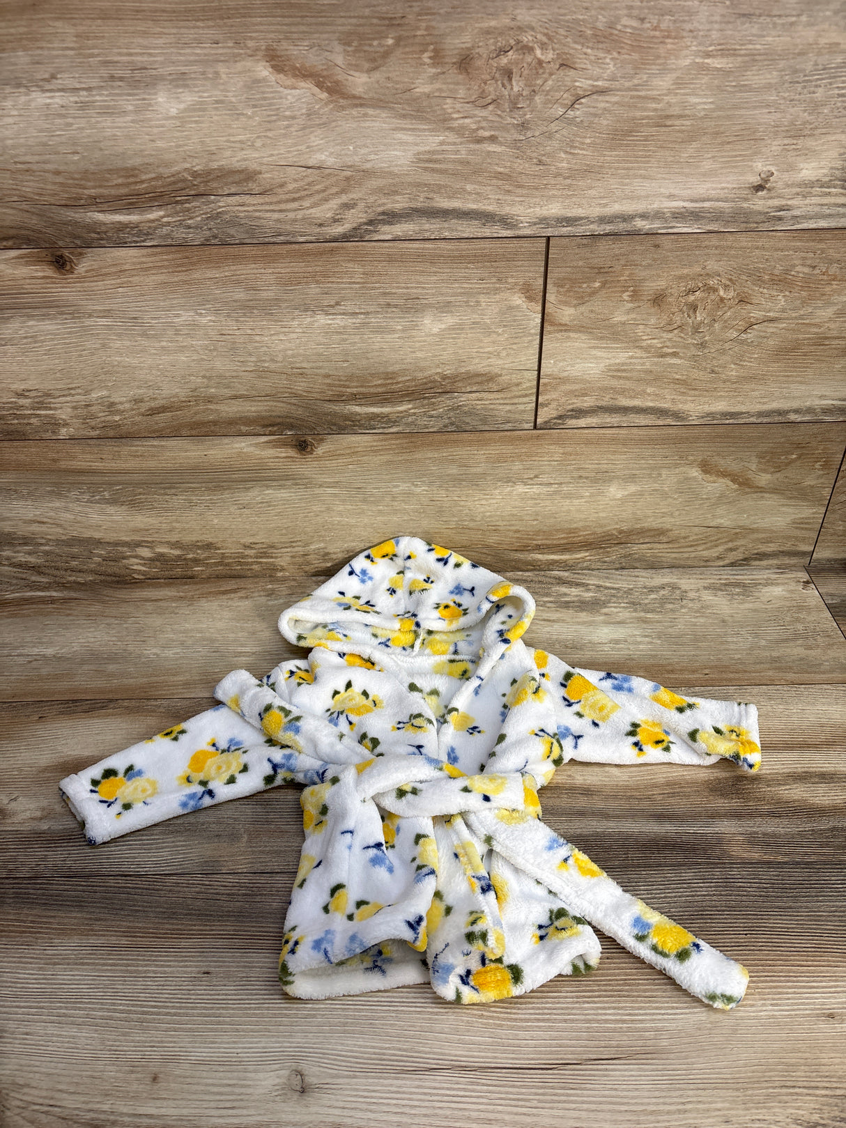 Luvable Friends Floral Robe White sz 0-9m