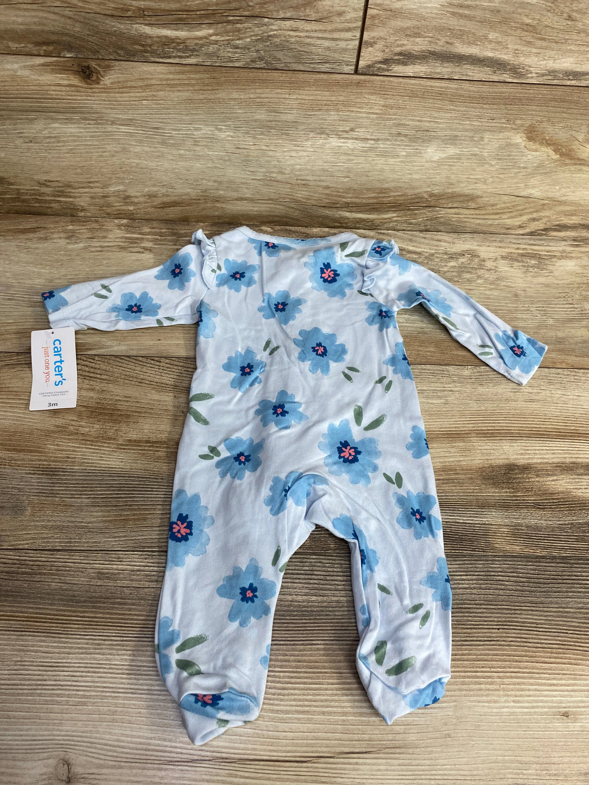 NEW Just One You Ruffle Sleeper Blue sz 3m