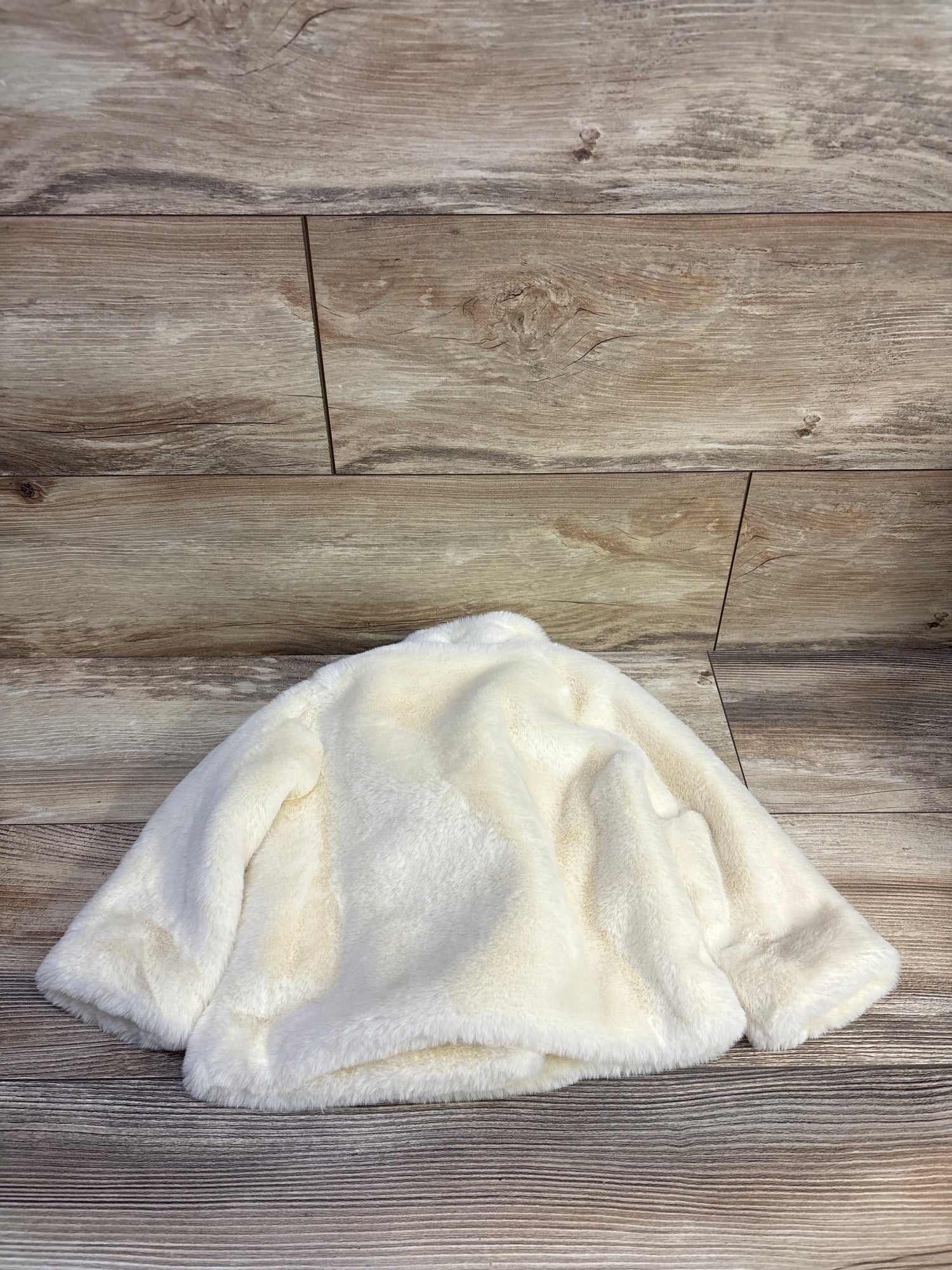 Cat & Jack Faux-Fur Collared Jacket Cream sz 18m