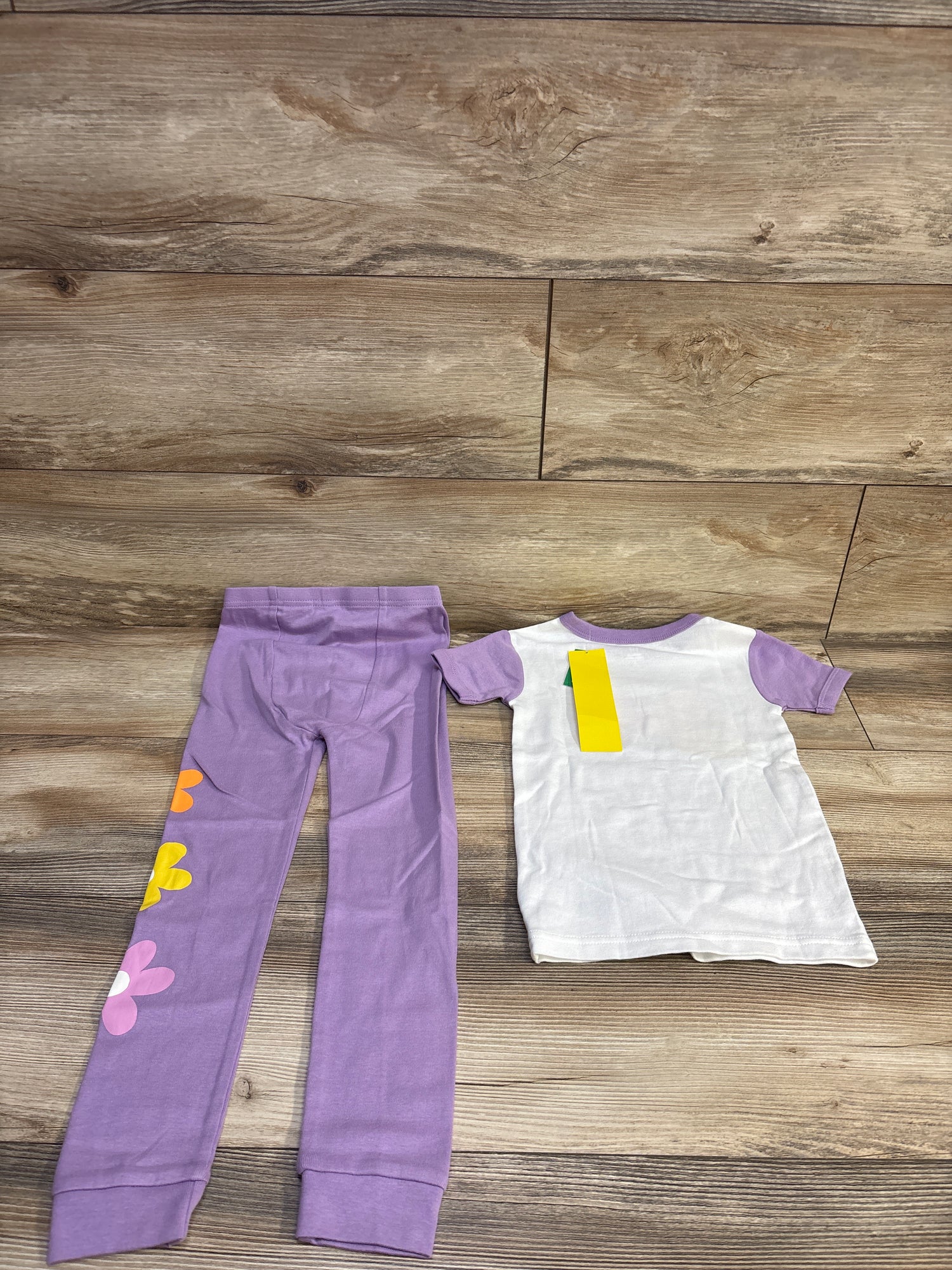 NEW Baby Gap 2pc Pajama Set White sz 5T